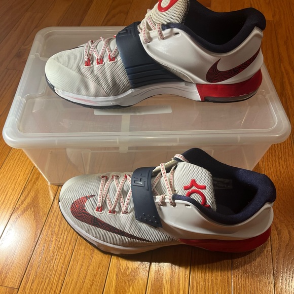 Nike KD 7 size 11 (white/obsidian/universal red) - Picture 10 of 11